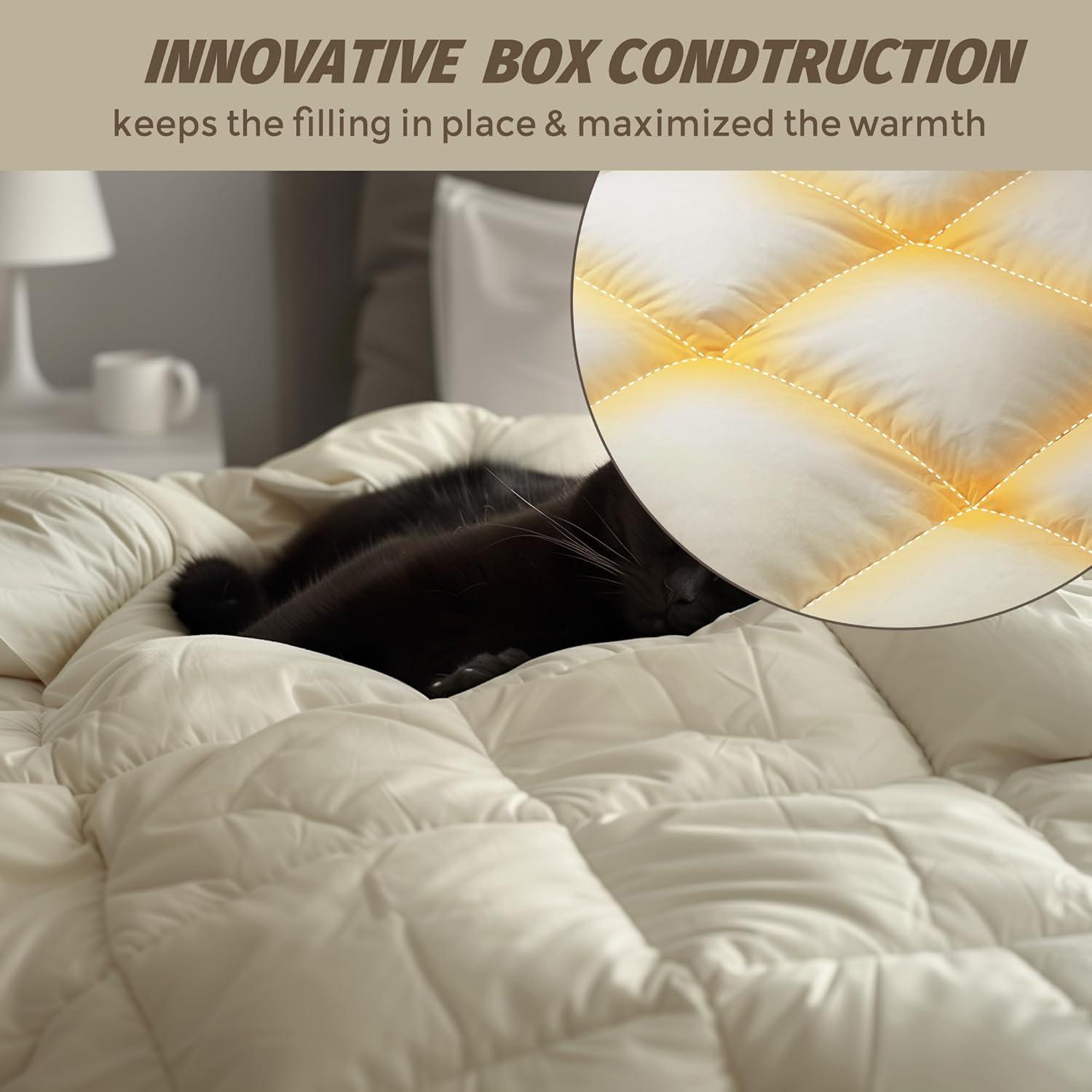 Peace Nest Heavyweight Kintzel Down Fibre Duvet 1 Inch Gusset & Reviews | Wayfair