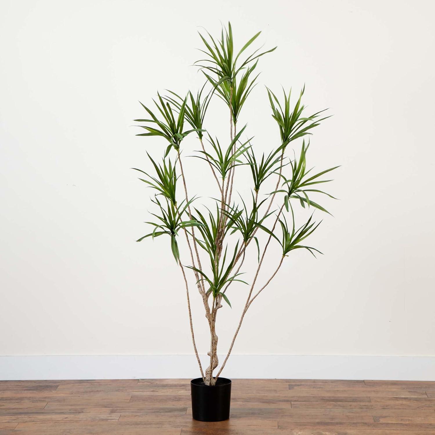 Nearly Natural 6ft. Artificial Dracaena Tree