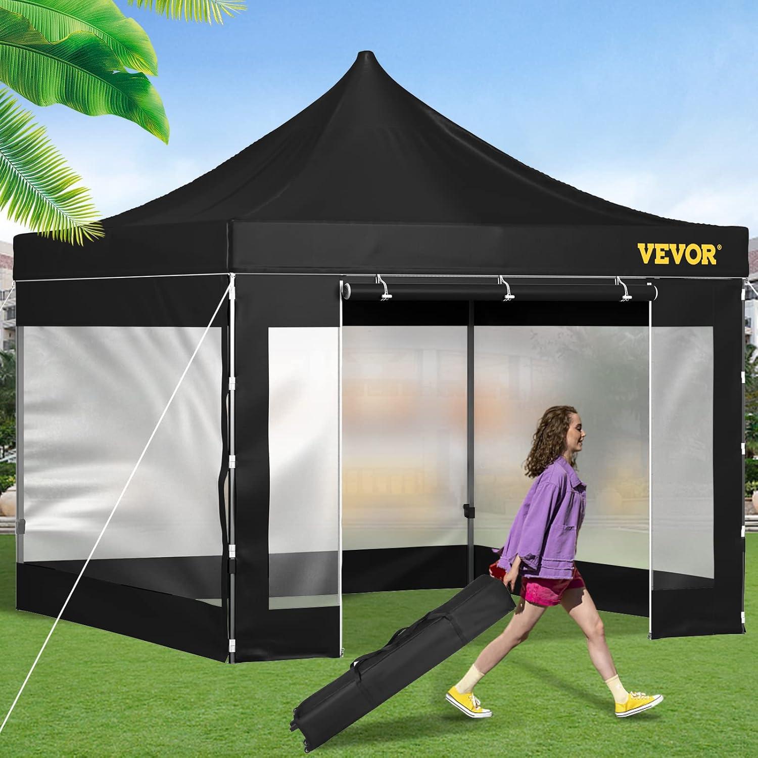 10 Ft. W x 10 Ft. D Metal Party Tent Canopy