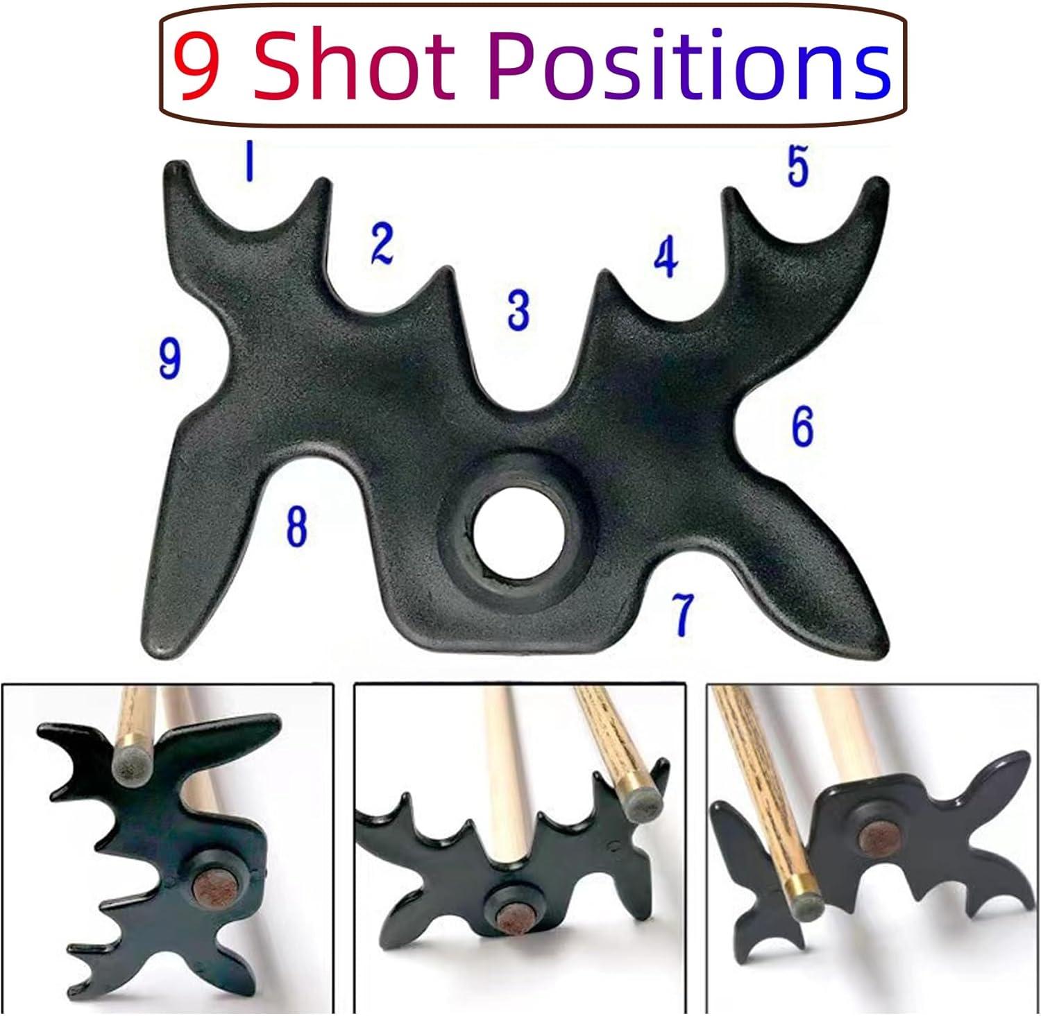 GSE Plastic Slip-On Billiard Cue Bridge Head – Moosehead Design, Universal Fit, Pool Billiard Accessories (2-Pack)