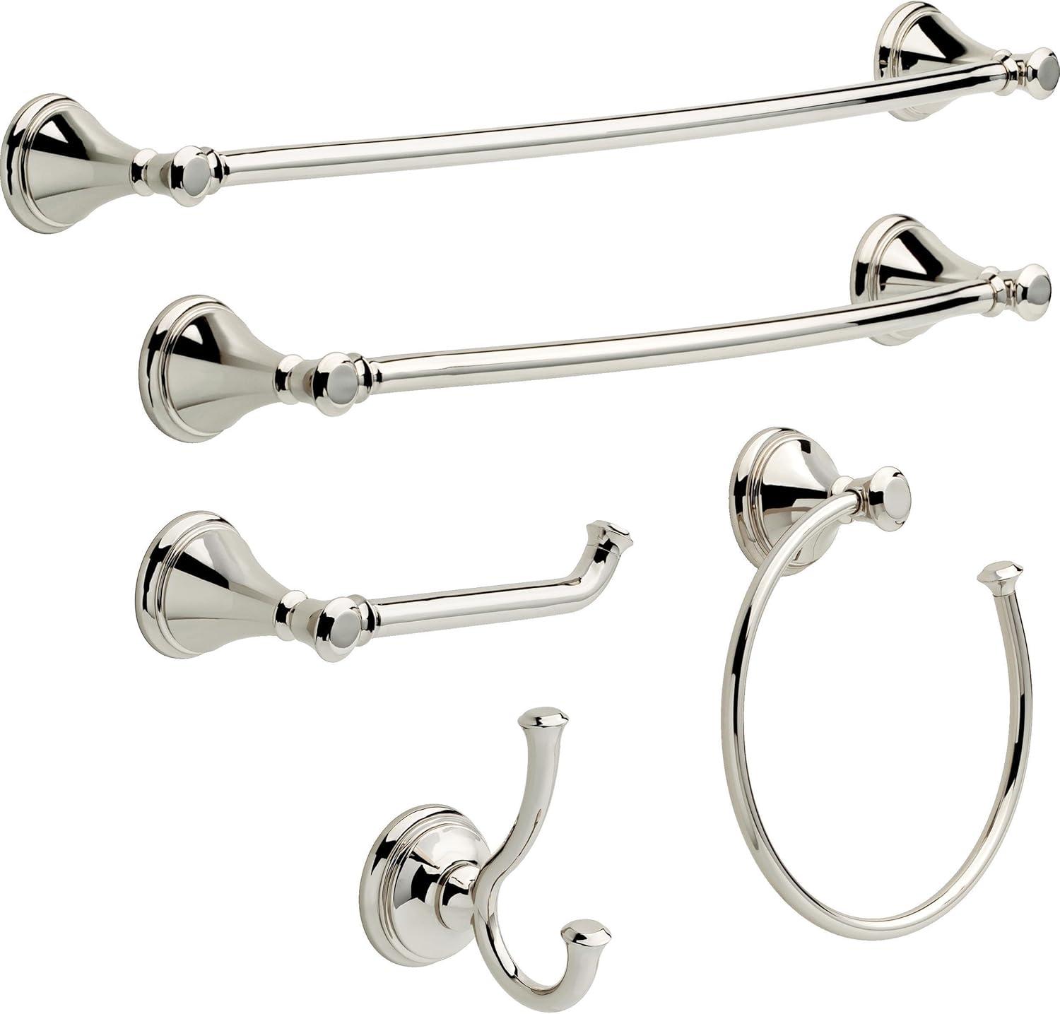 Cassidy 30 in. Wall Mount Towel Bar Bath Hardware Accessory in Polished Chrome