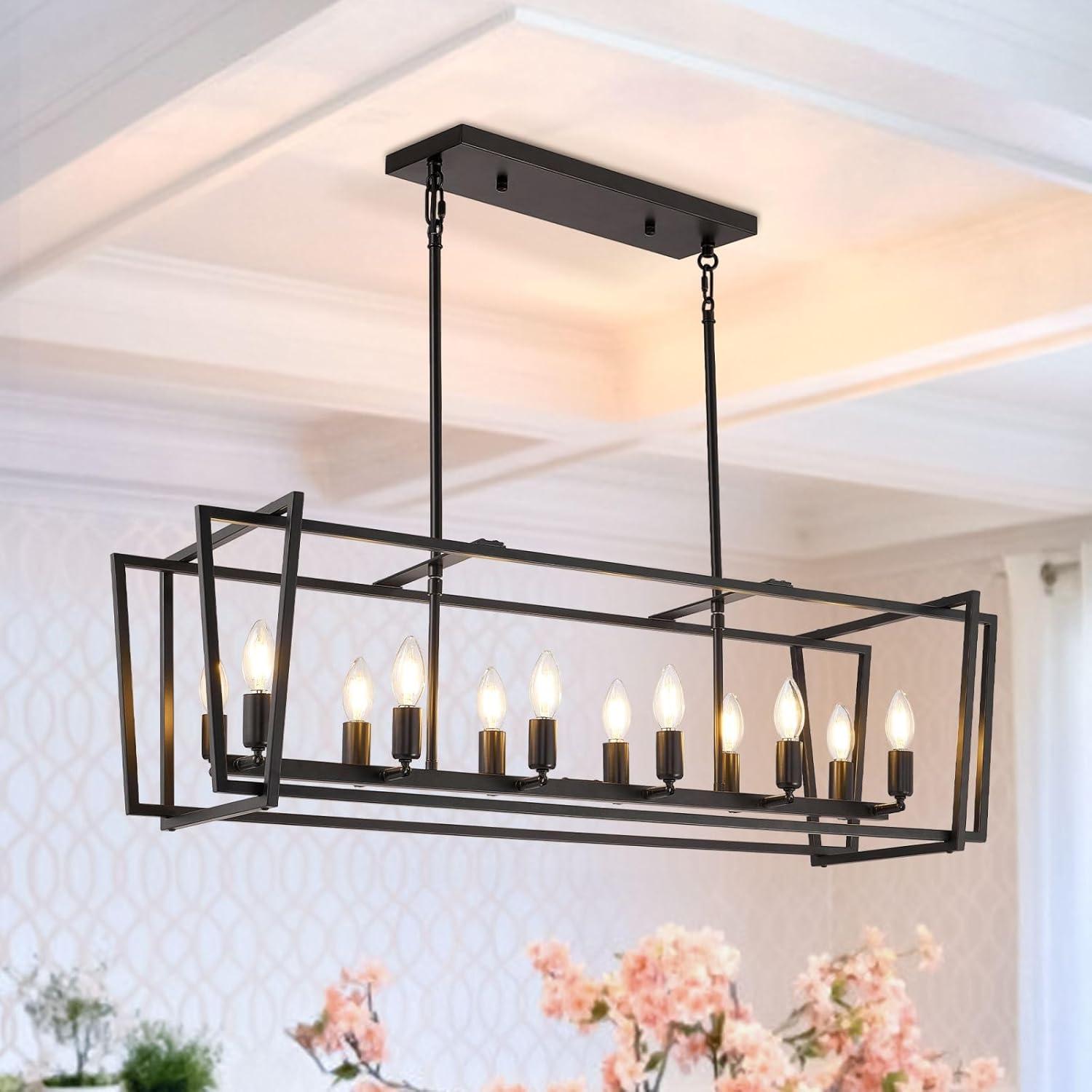 12 - Light Kitchen Island Linear Pendant