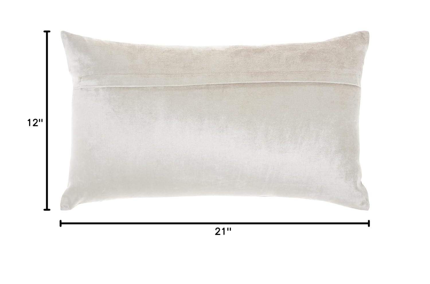Mina Victory AZ217-012021 Sequined Cotton Blend;Viscose Throw Pillow