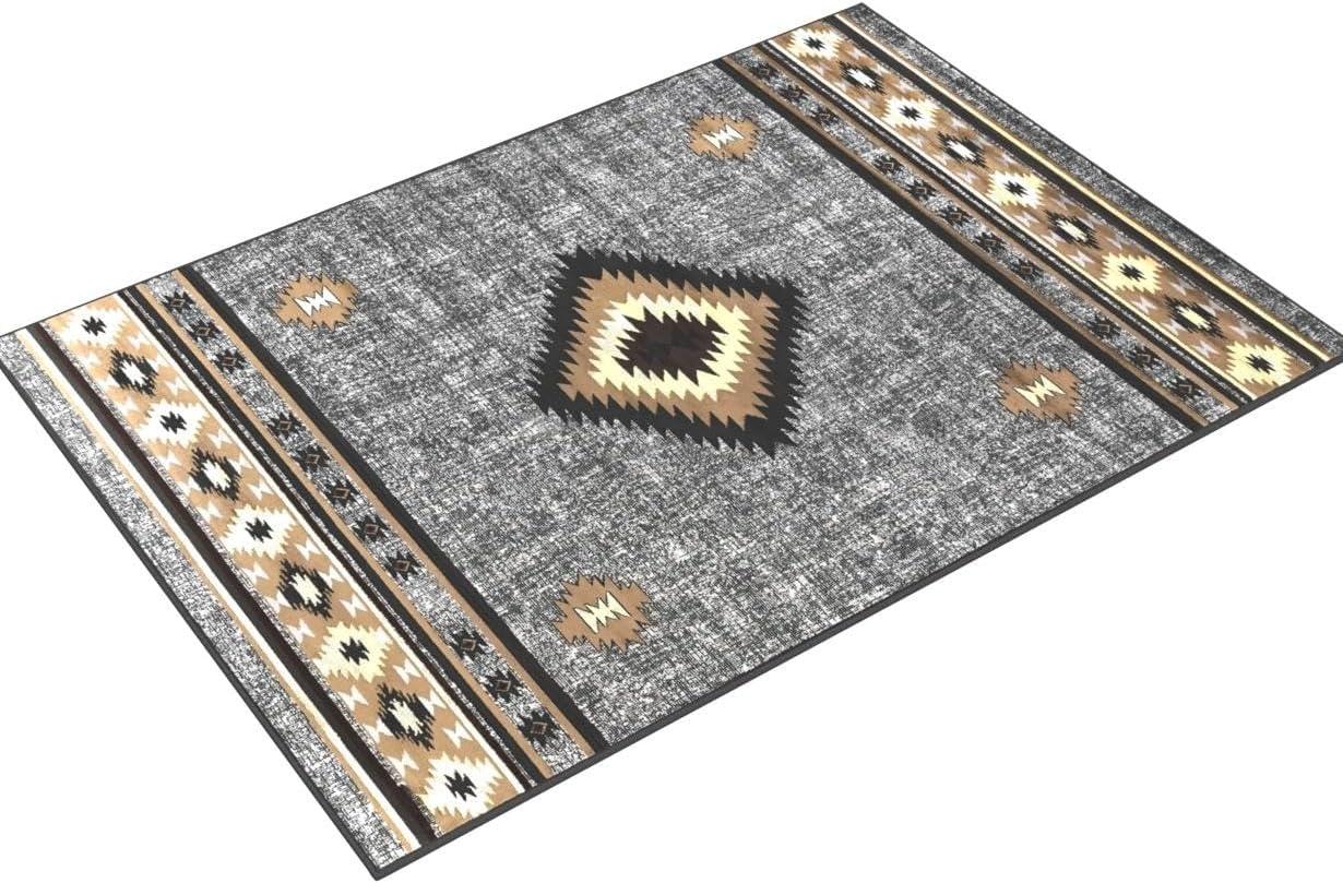 Hauteloom Buckhaven Brown Aztec Carpet