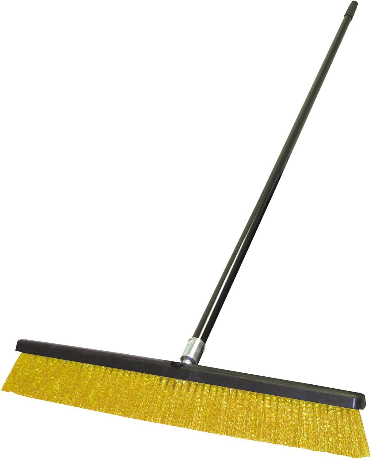 Carrand 24" GARAGE BROOM & 60" METAL HANDLE W/PLASTIC TIP
