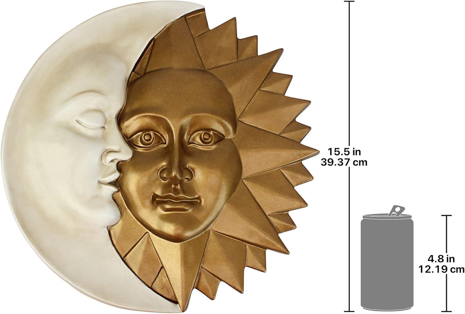 Design Toscano Celestial Harmony: Sun and Moon Wall Sculpture