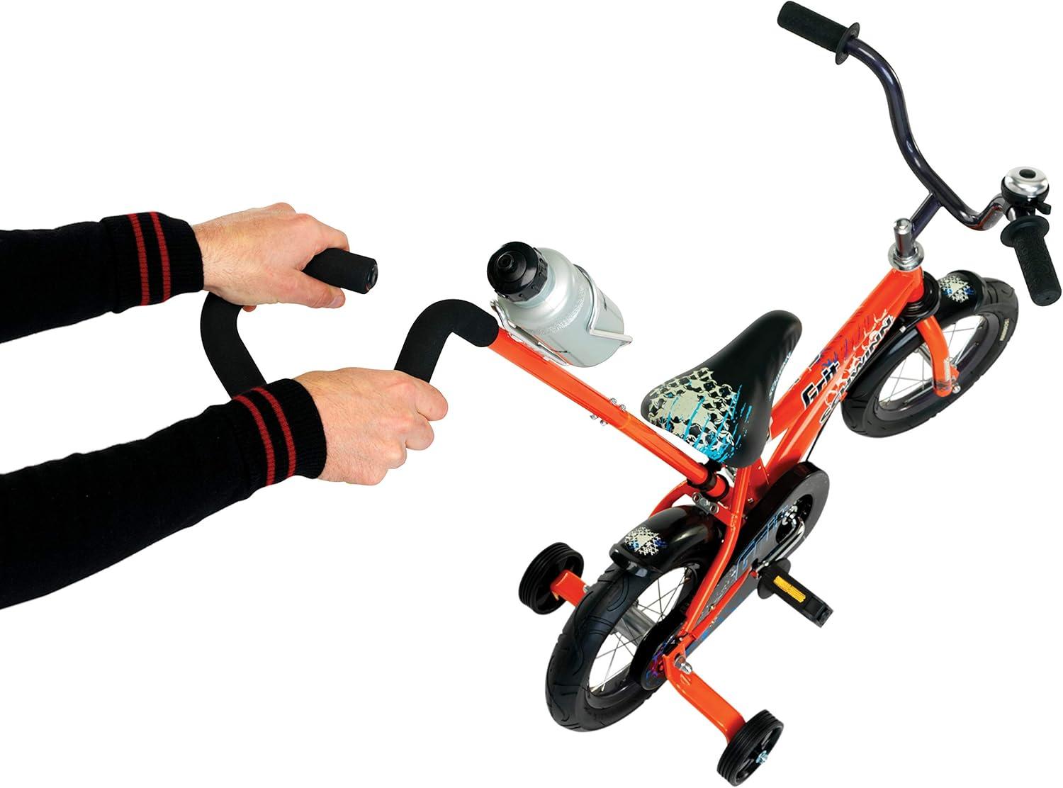 12" Schwinn Orange Grit Boys' Bike with Removable Push Handle