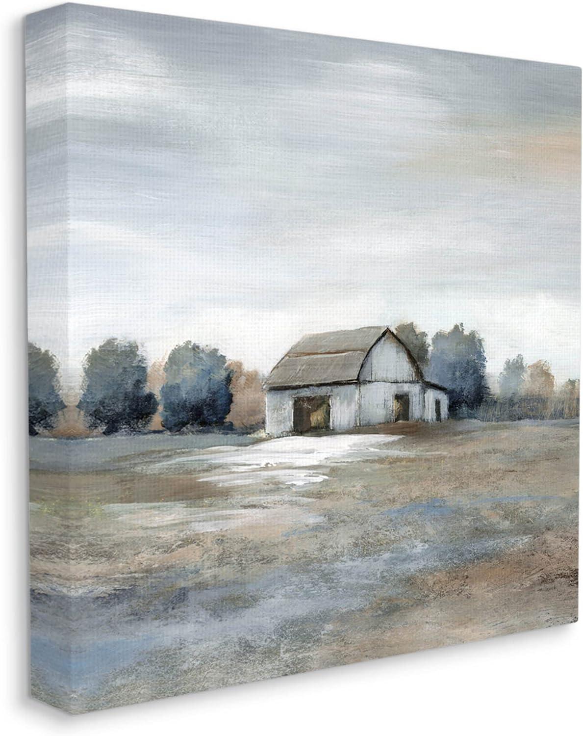 Stupell Industries Countryside Barn Neutral Tones Canvas Wall Art By Nan