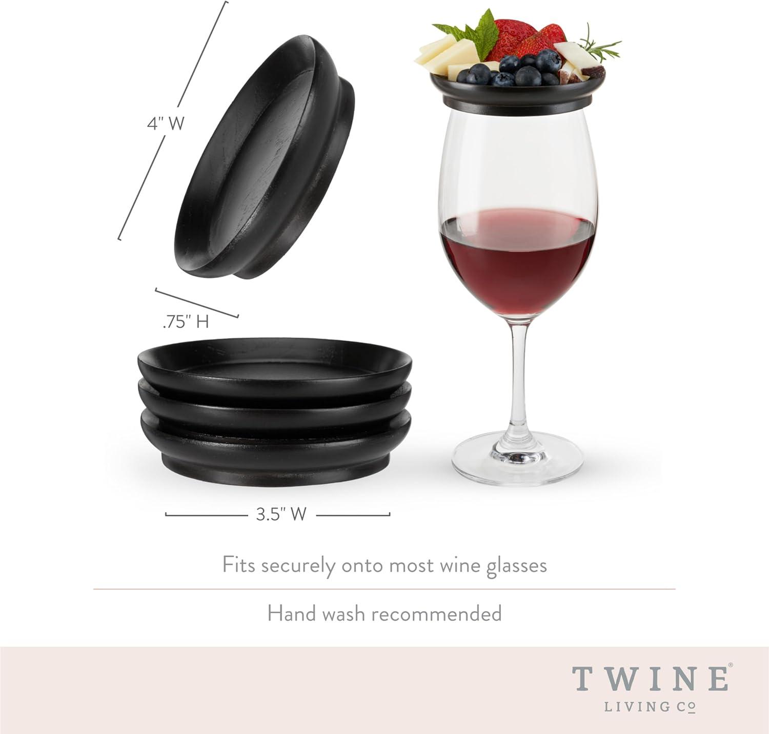 Twine Wine Glass Topper Appetizer Plates | Wayfair