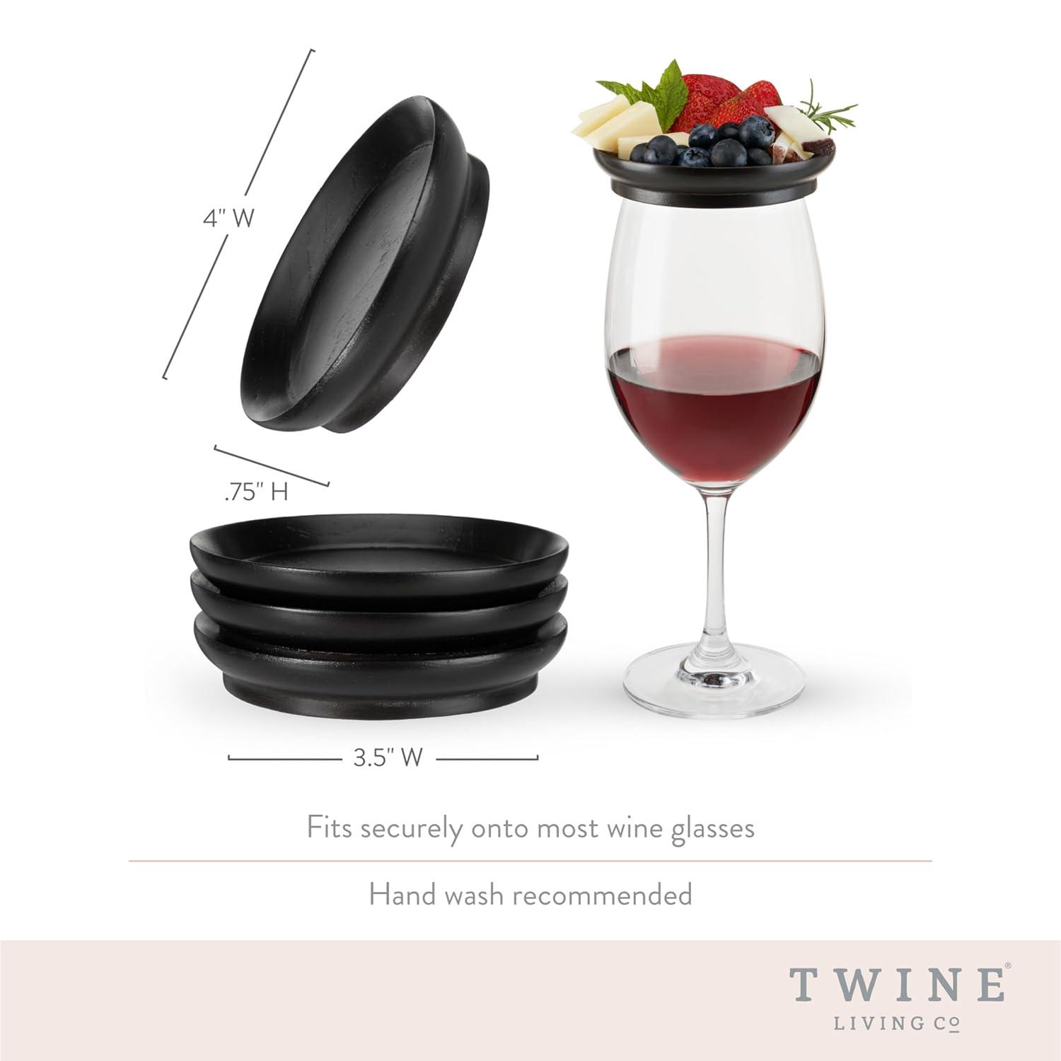 Twine Wine Glass Topper Appetizer Plates | Wayfair