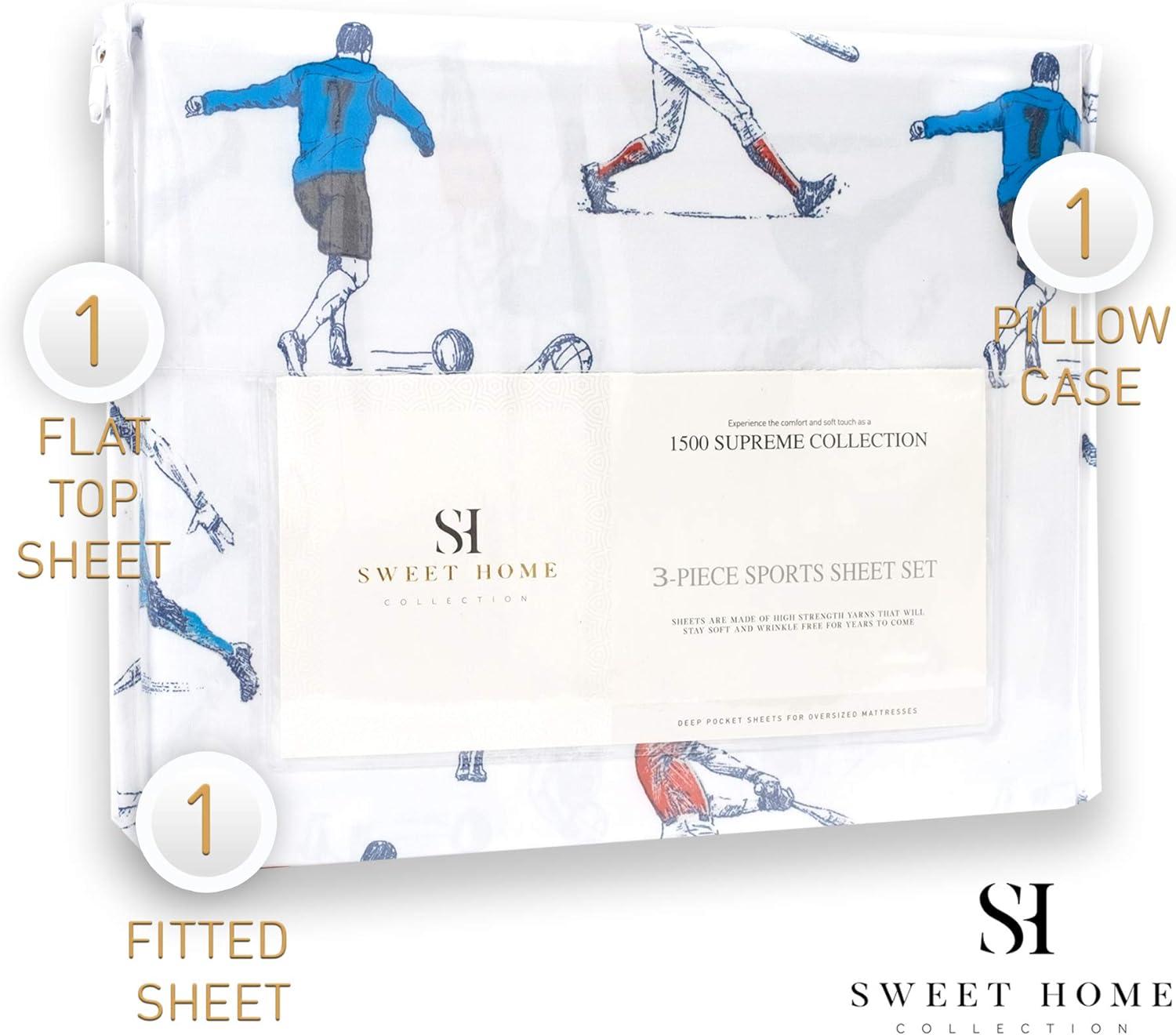 Sports Microfiber Kids' Sheet Set By Sweet Home Collection®