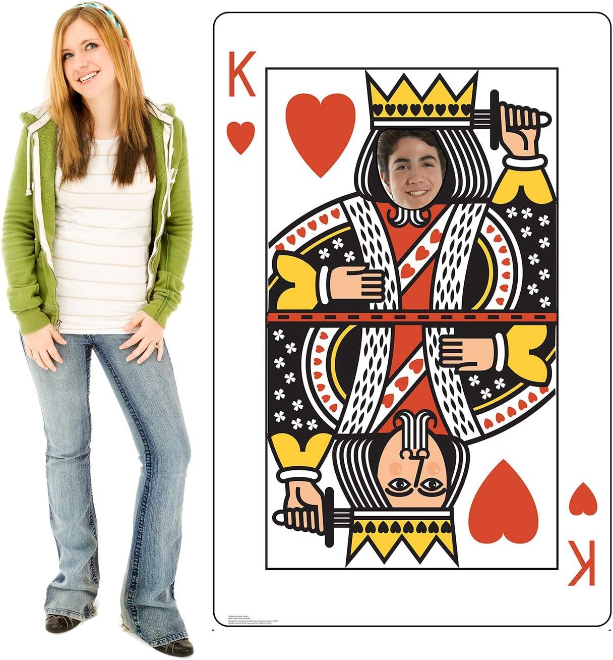 Advanced Graphics  60 x 39 in. King of Hearts Card Standin Cardboard Cutout Standup