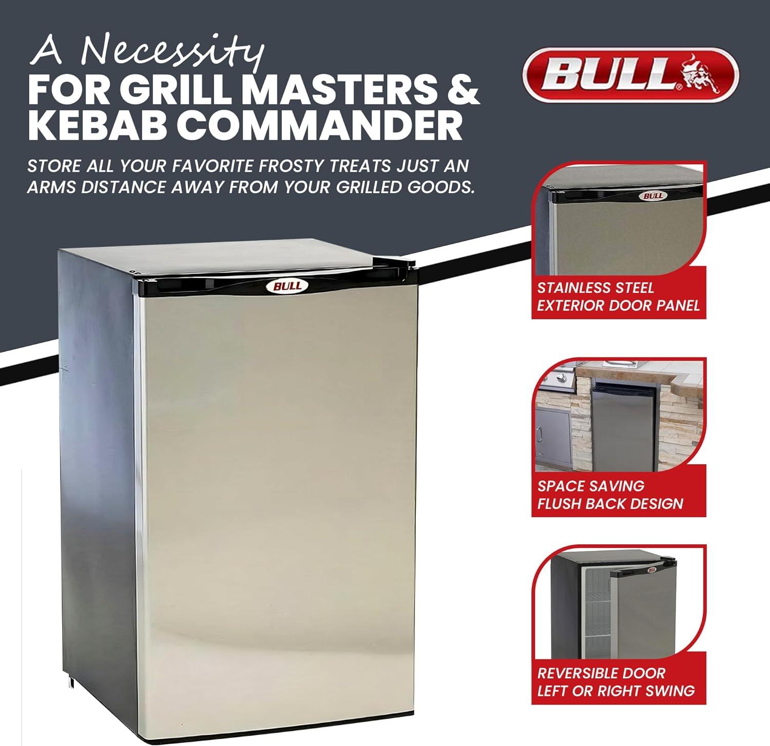 Bull Outdoor Products Stainless Steel Standard Outdoor Kitchen Refrigerator