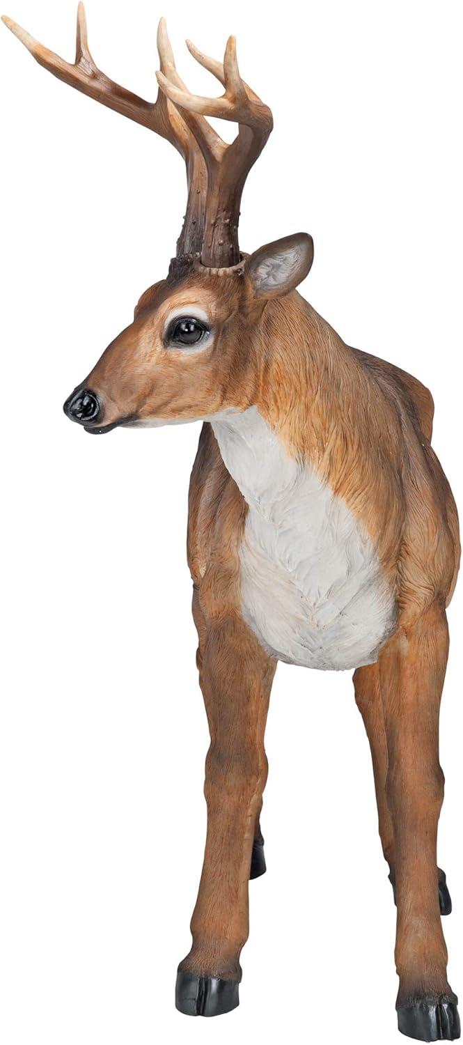 Design Toscano Big Rack Buck Deer Statue - Brown