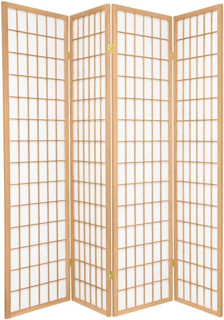 Legacy Decor Room Divider Privacy Screen Partition Shoji Style 6 ft Tall