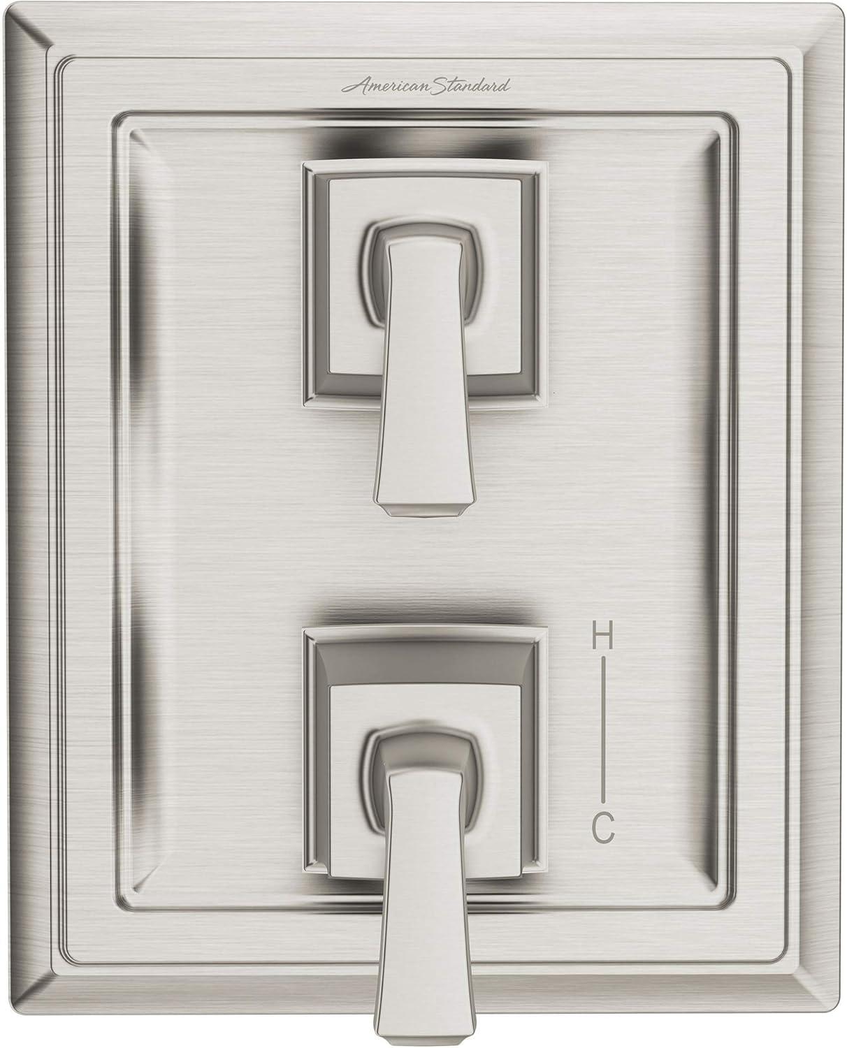 Brushed Nickel 2-Handle Integrated Shower Diverter Trim