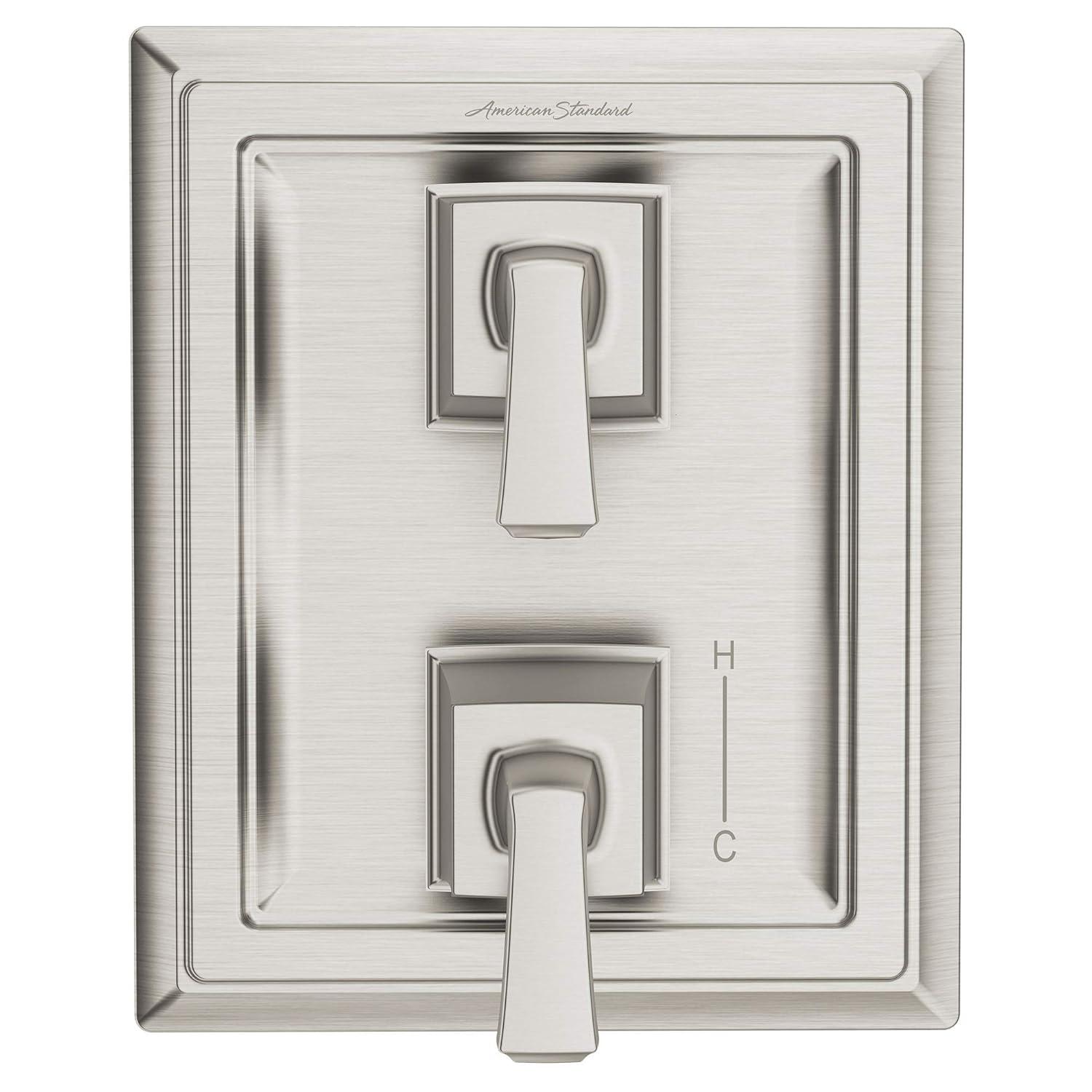 Brushed Nickel 2-Handle Integrated Shower Diverter Trim
