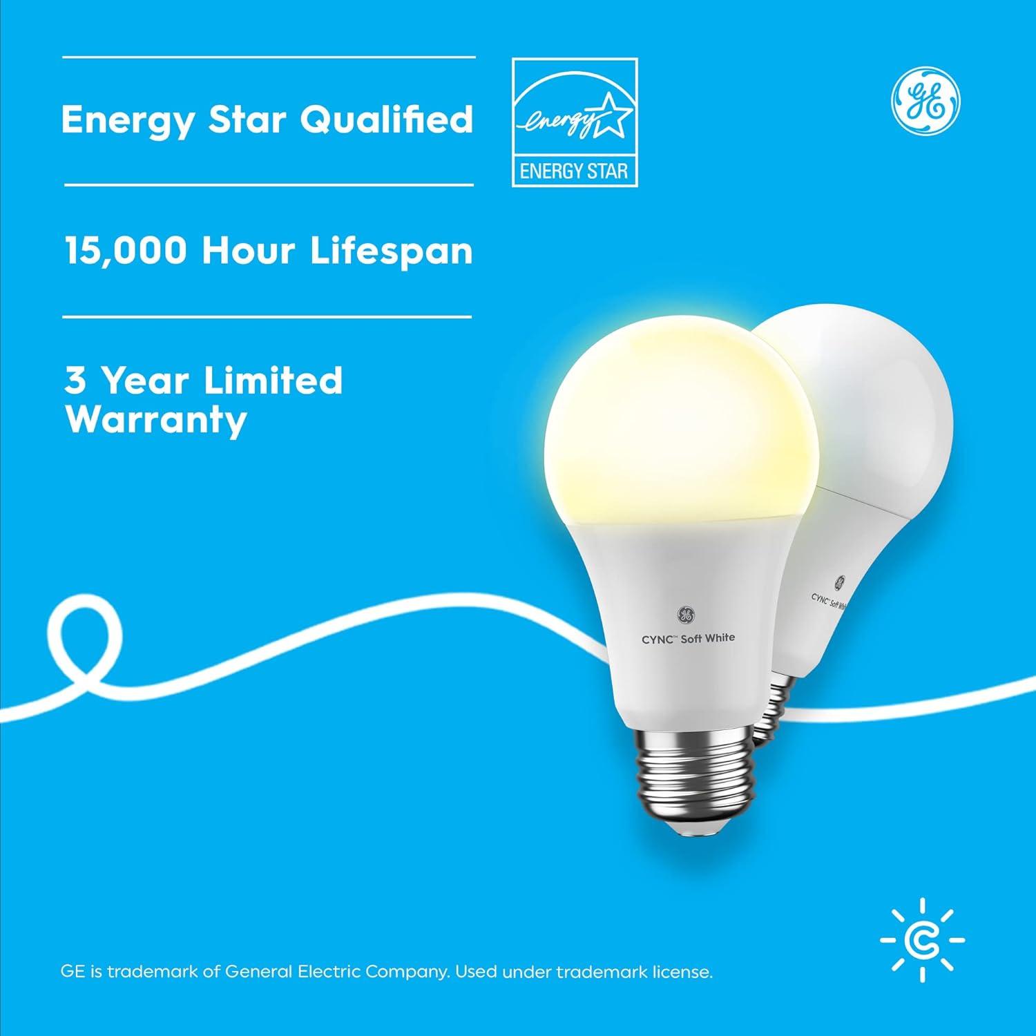 Soft White Dimmable LED Smart Bulb with Voice Control