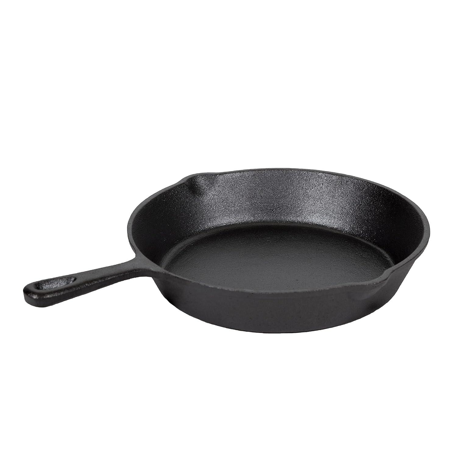 Oster 3 Piece Cast Iron Pre-Seasoned Frying Pans