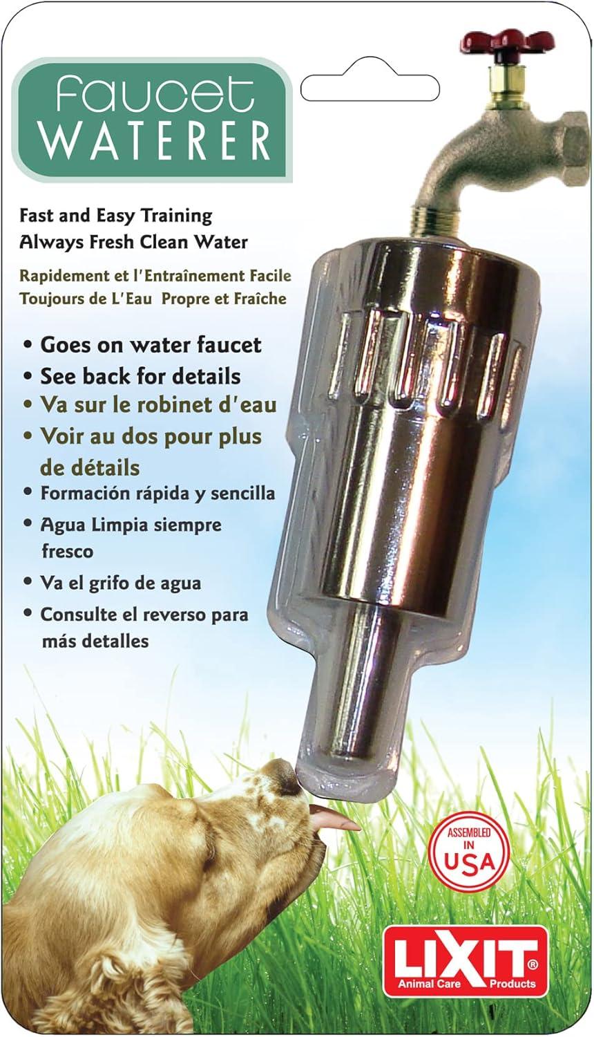 Lixit Faucet Waterer Fast & Easy Training Clean Fresh Water