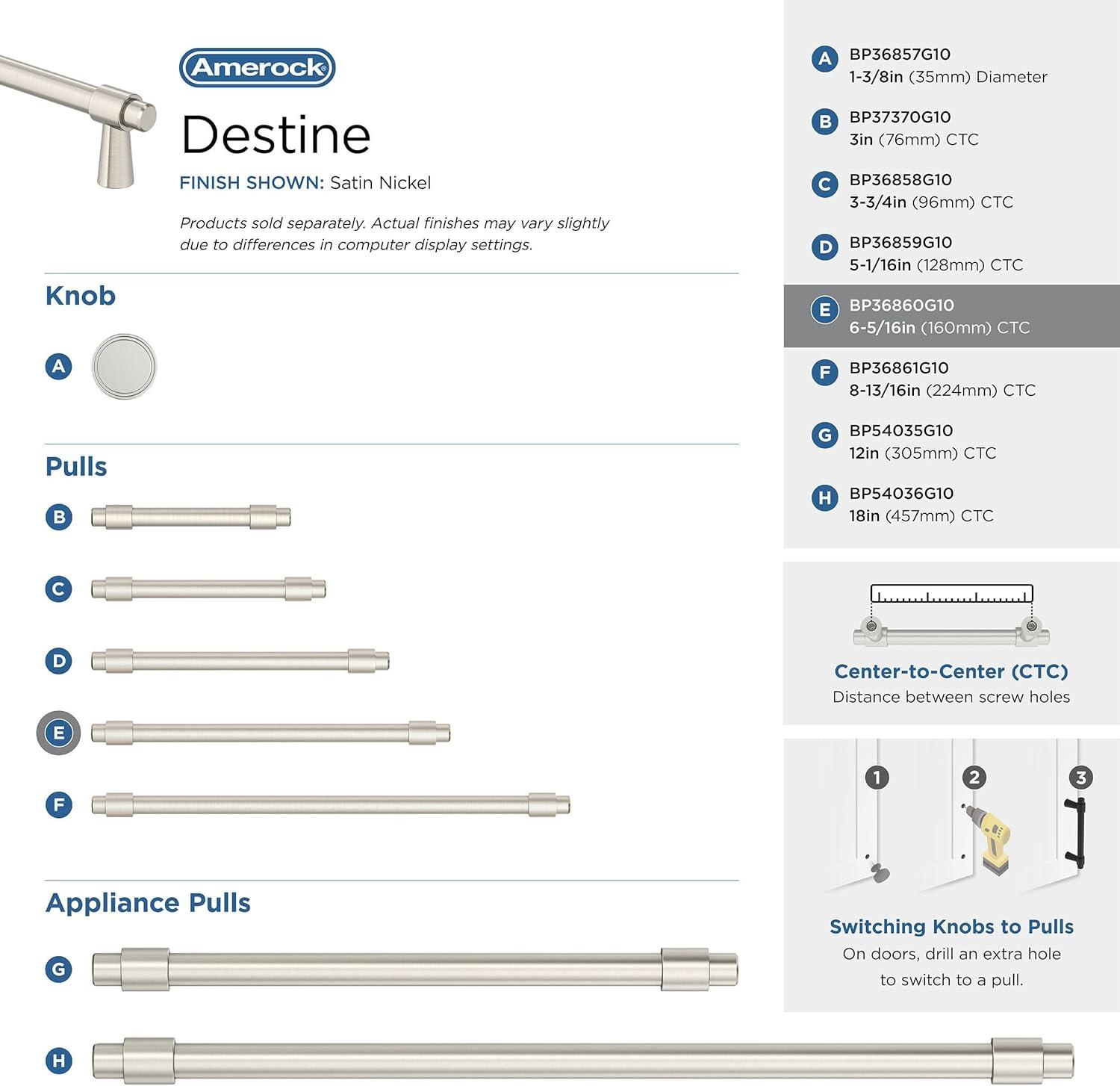 Amerock Destine Cabinet or Drawer Pull