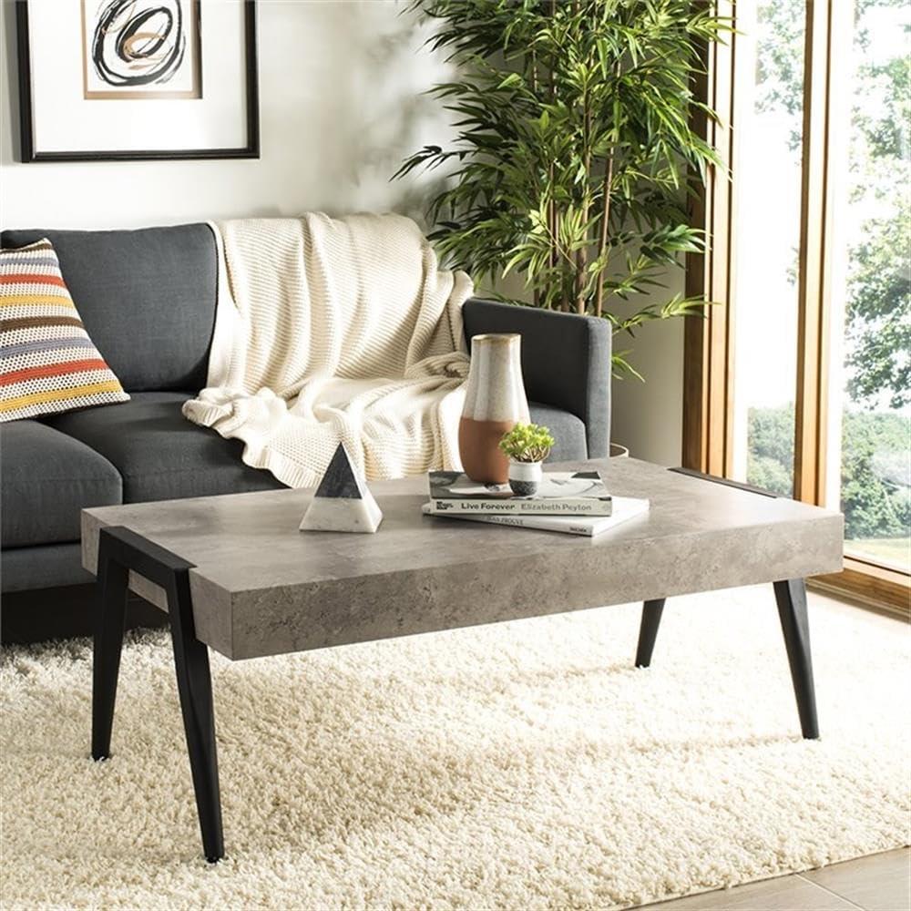 Cameron Coffee Table - Light Grey/Black - Safavieh