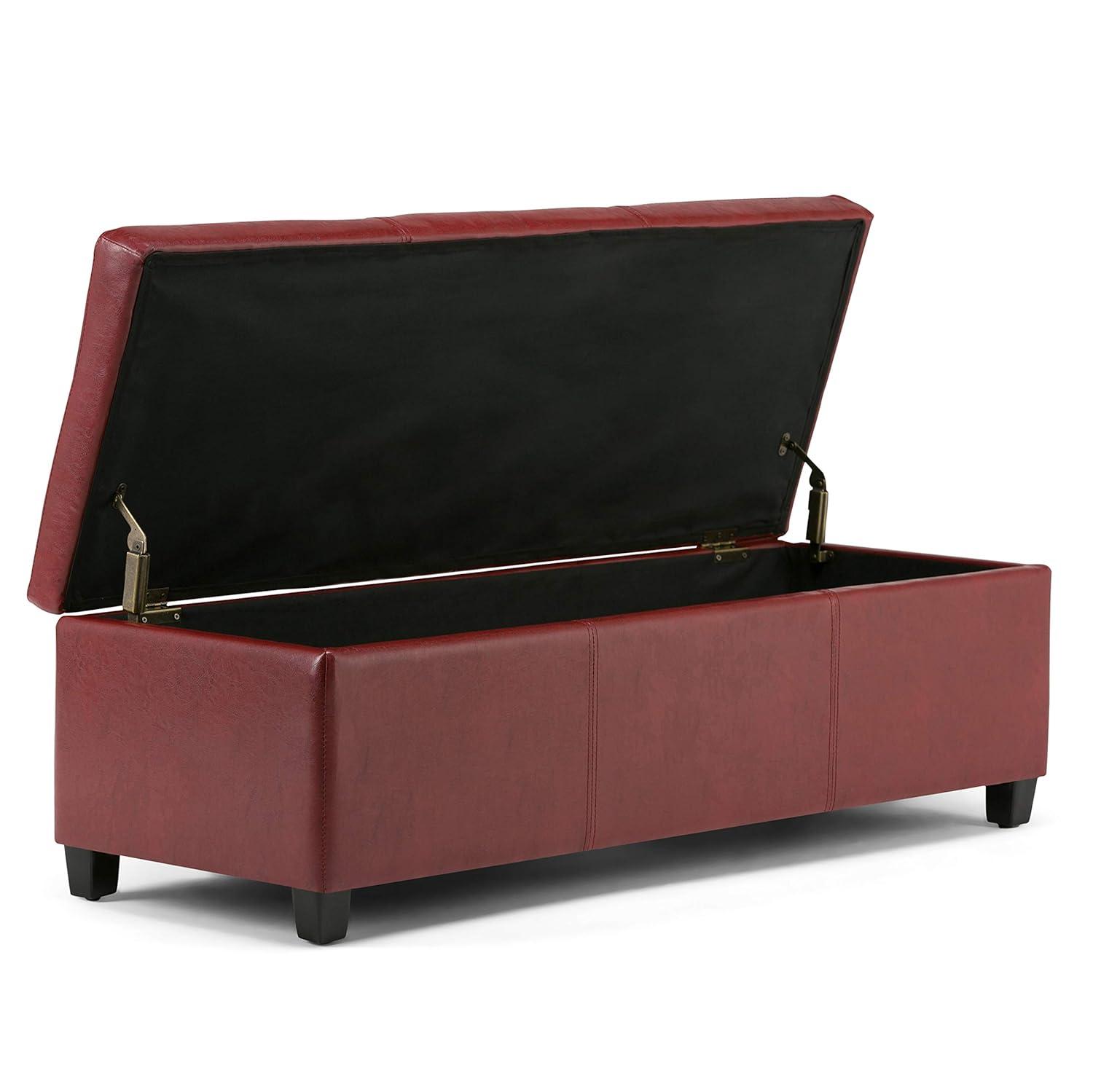 Simpli Home Avalon Storage Ottoman Bench,Assembled