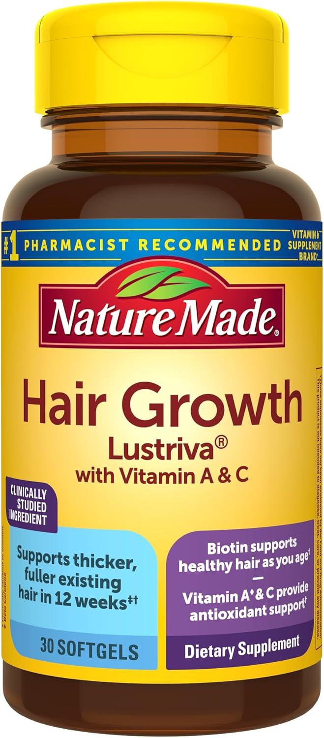 Nature Made Hair Growth Complex with Lustriva Softgels - 30ct