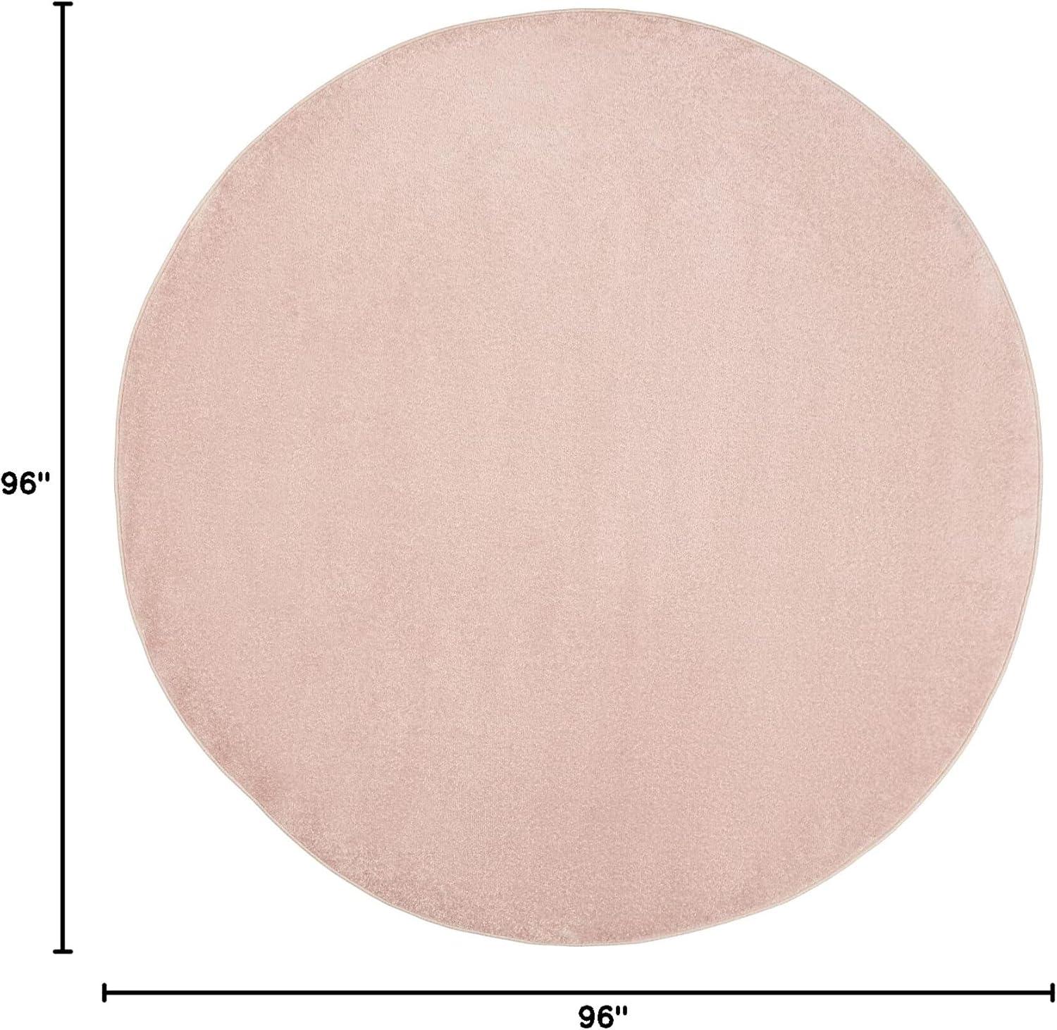 Nourison Essentials Easy Care Indoor Outdoor Area Rug - Pink 8' x Round