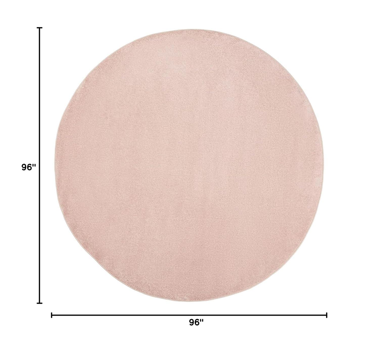 Nourison Essentials Easy Care Indoor Outdoor Area Rug - Pink 8' x Round