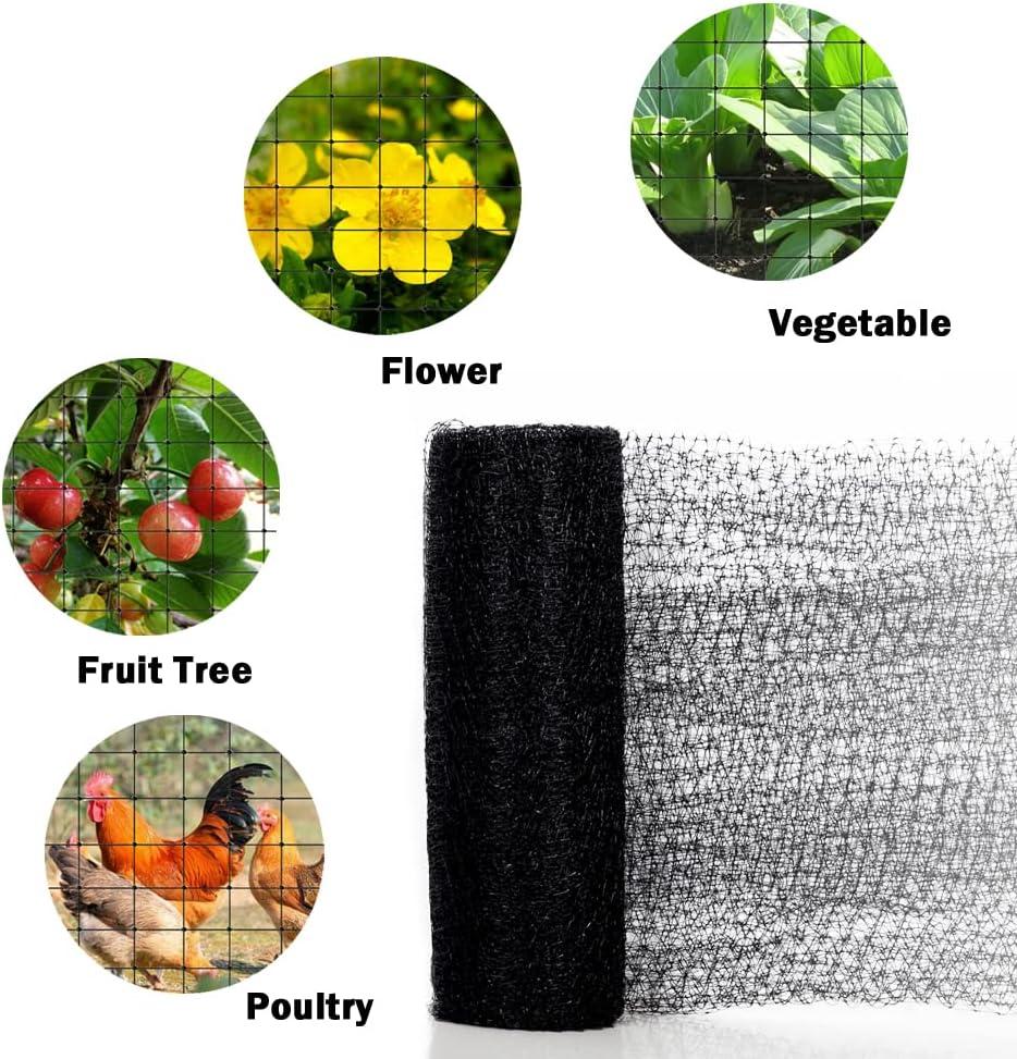 Bird Netting, 13x33FT Garden Netting for Fruit Trees Plants Strawberry Blueberry Bush Protection Anti Birds, Deers, Squirrels and Other Animals