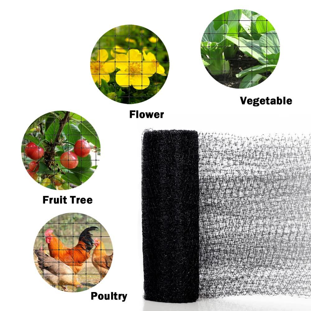 Bird Netting, 13x33FT Garden Netting for Fruit Trees Plants Strawberry Blueberry Bush Protection Anti Birds, Deers, Squirrels and Other Animals