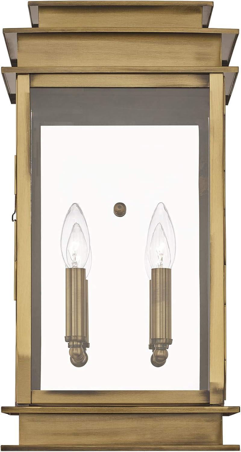 Livex Lighting Princeton 2 - Light Wall Light in  Antique Brass