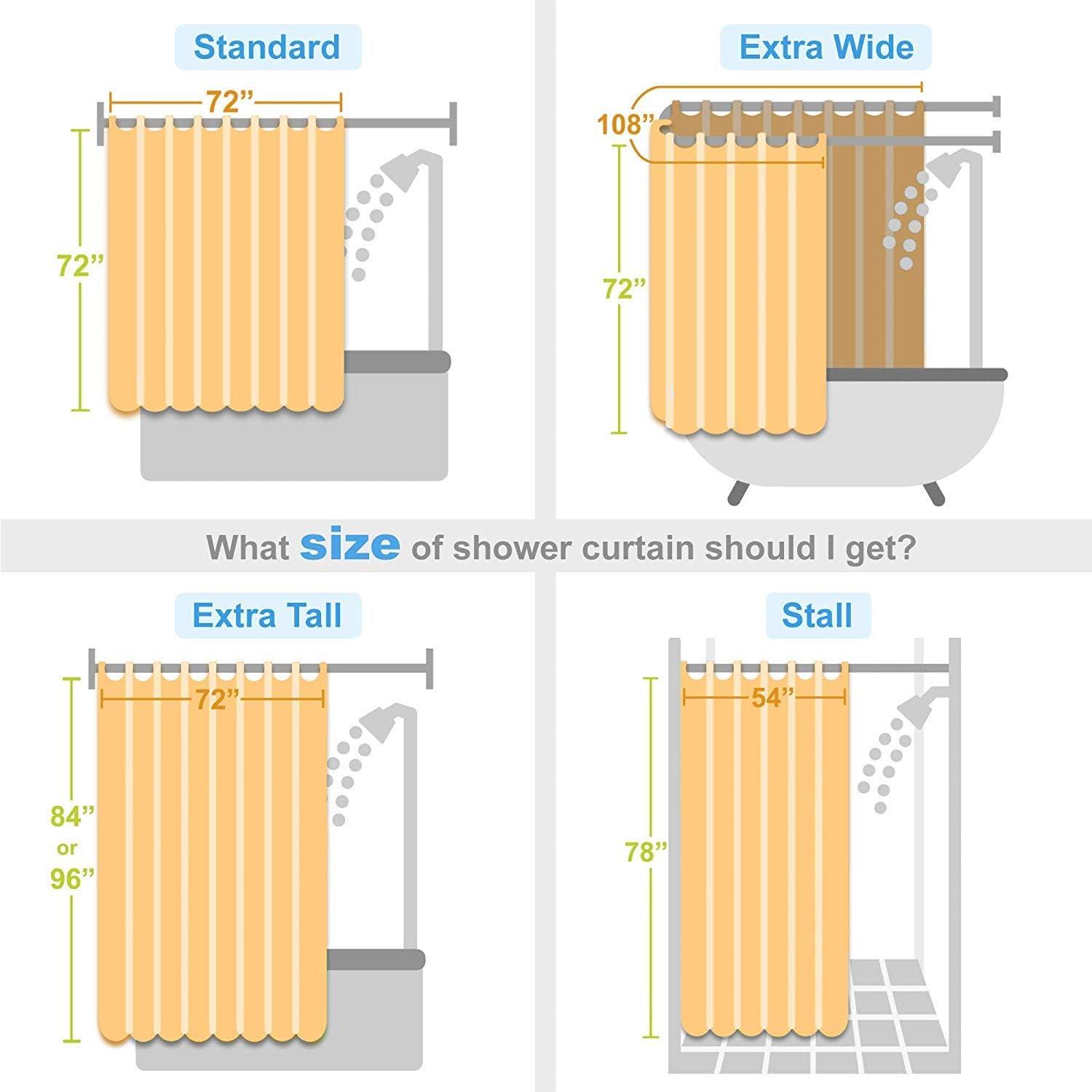 Striped Single Shower Curtain