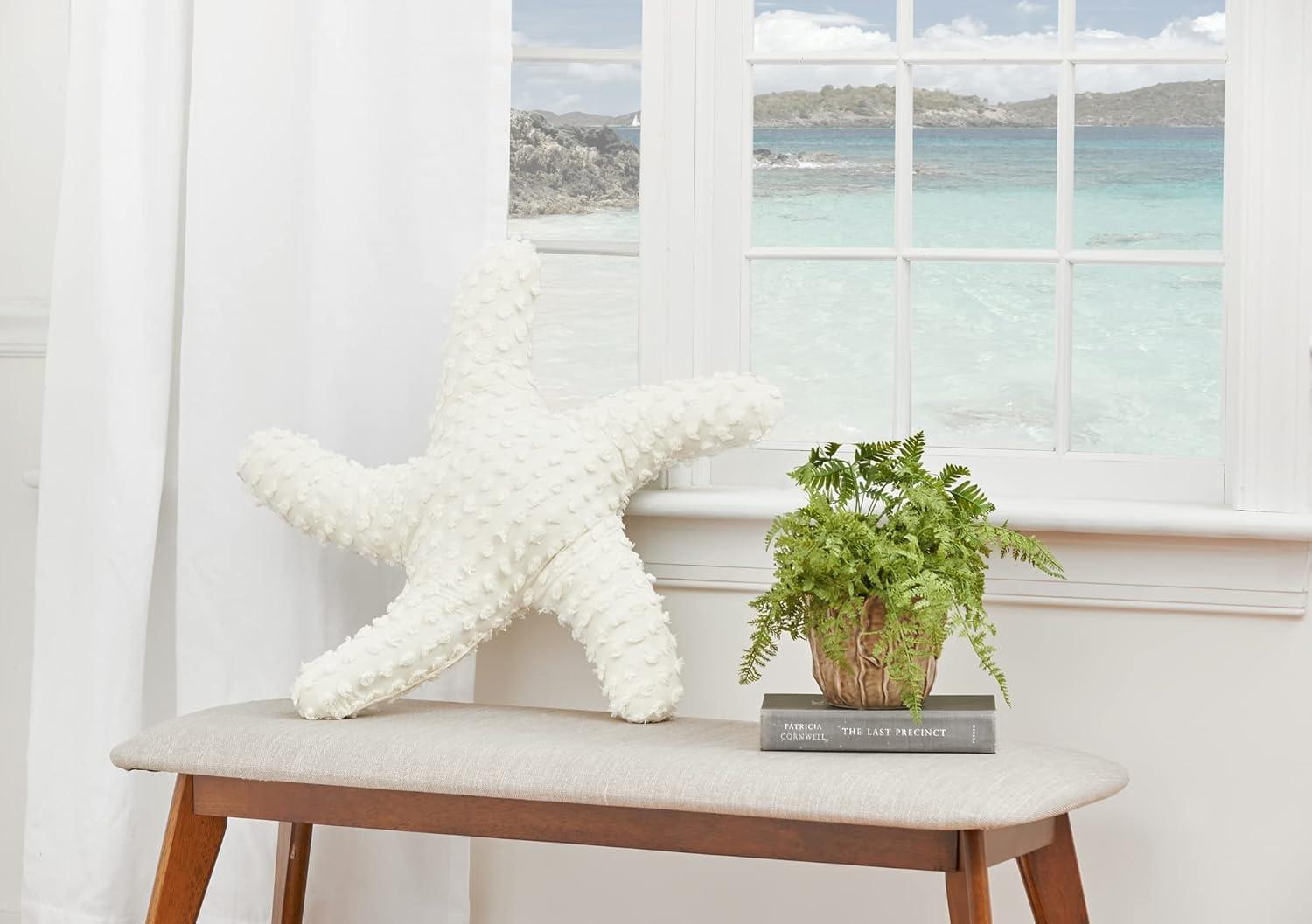 C&F Home 25" Starfish Shaped Coastal Accent Throw Pillow Decor Decoration 25.0 in.