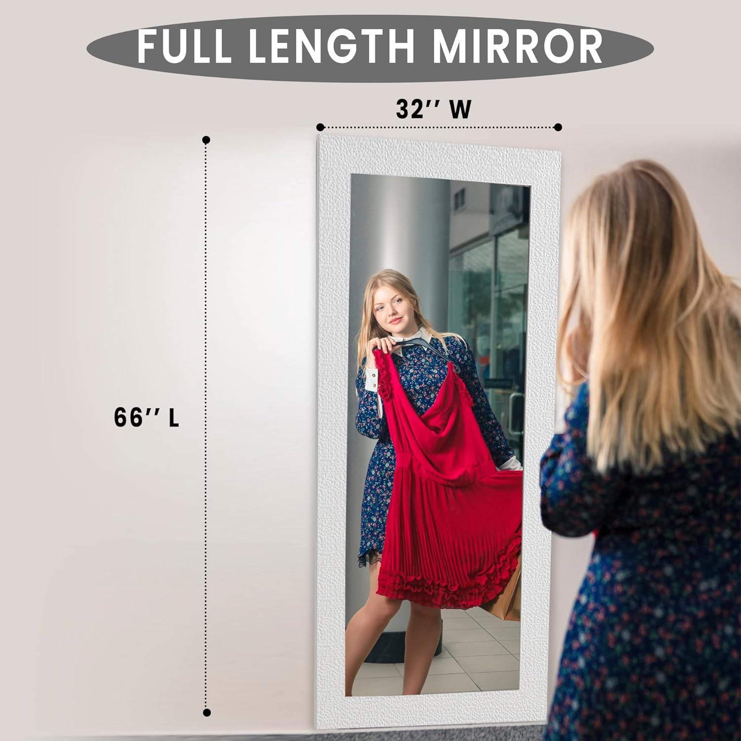 Naomi Home Maisie Modern Aluminum Mirror White