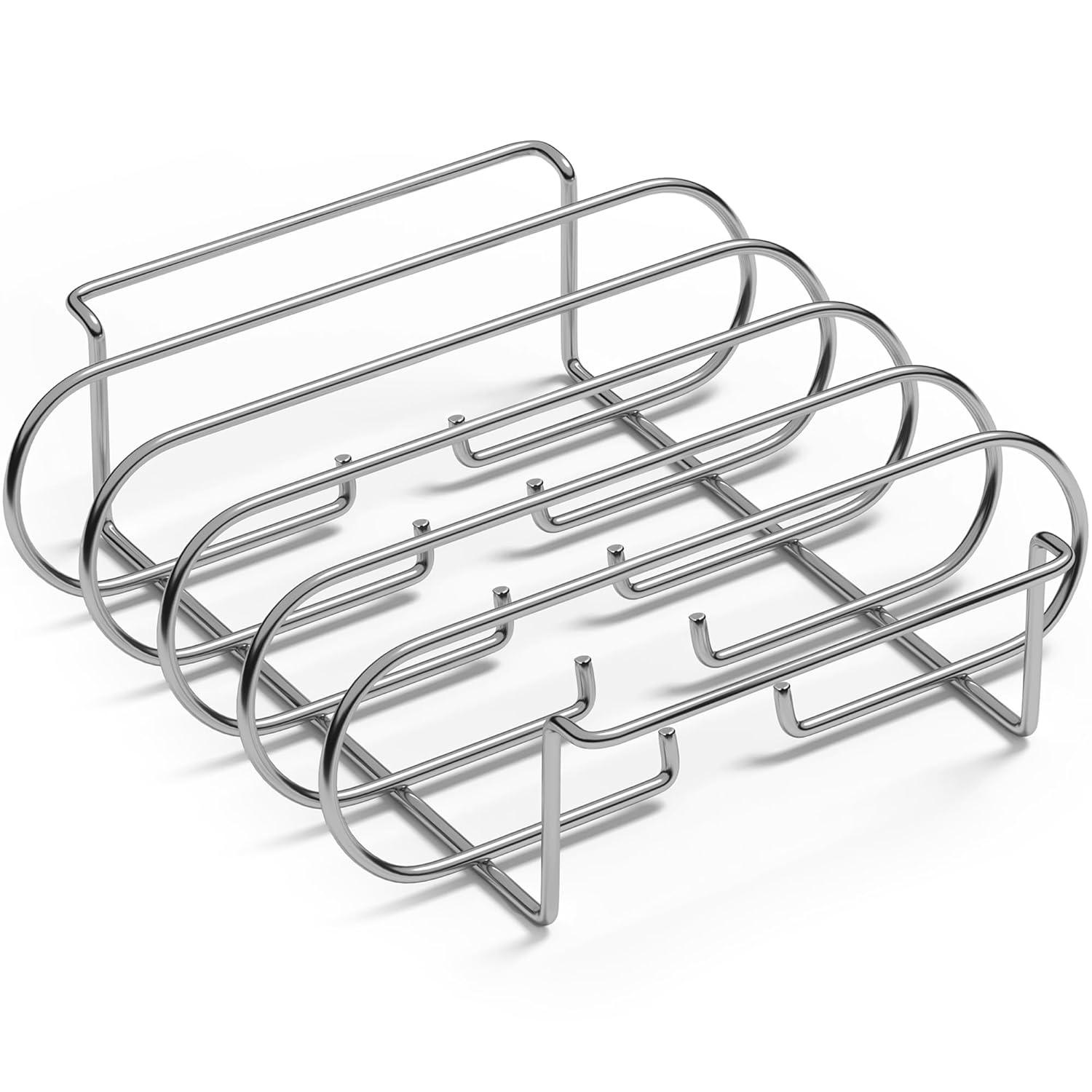 Sorbus Non-Stick Rib Rack - Holds 4 Rib Racks for Grilling & Barbecuing