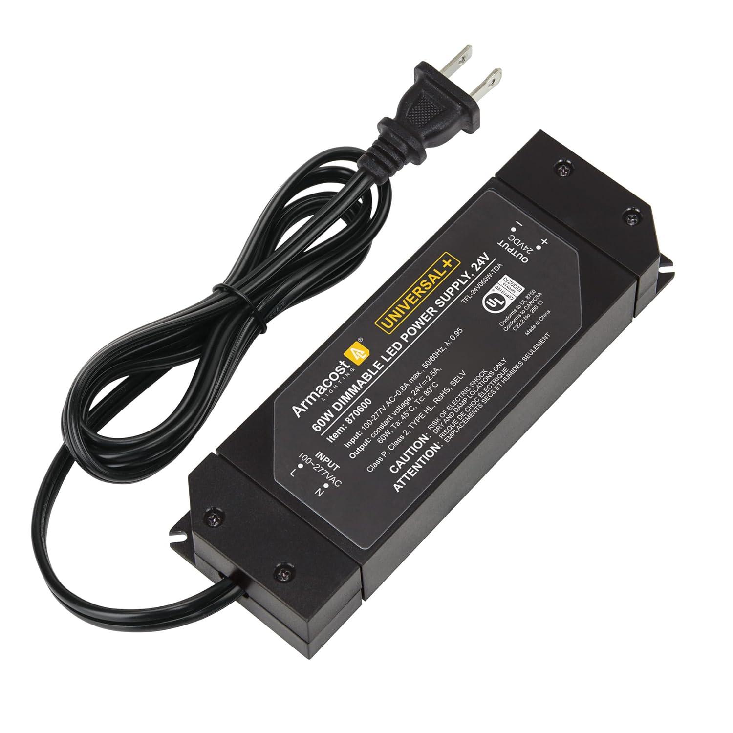 Universal+ Dimmable LED Driver 24V DC, Electronic Transformer