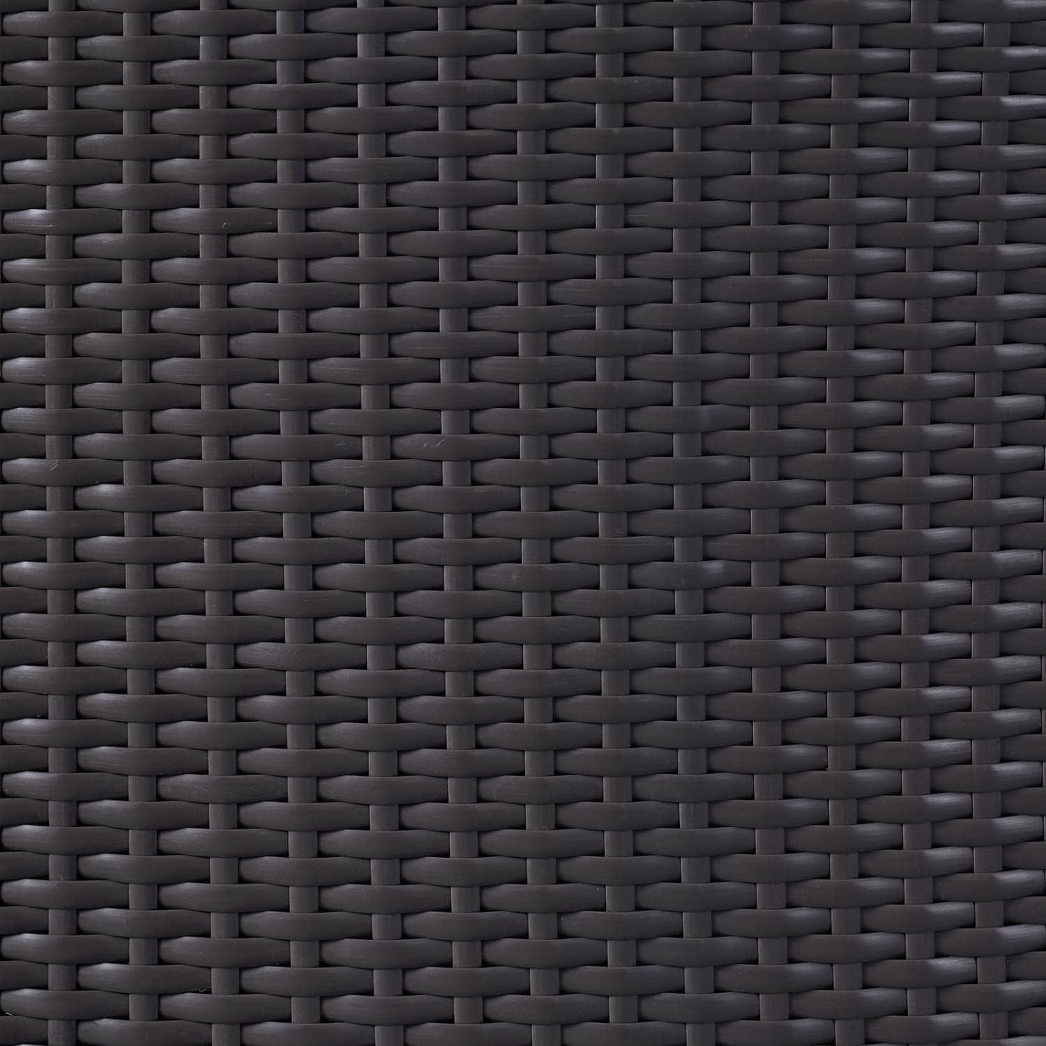 Modway Convene 7 Piece Outdoor Patio Dining Set in Espresso Orange