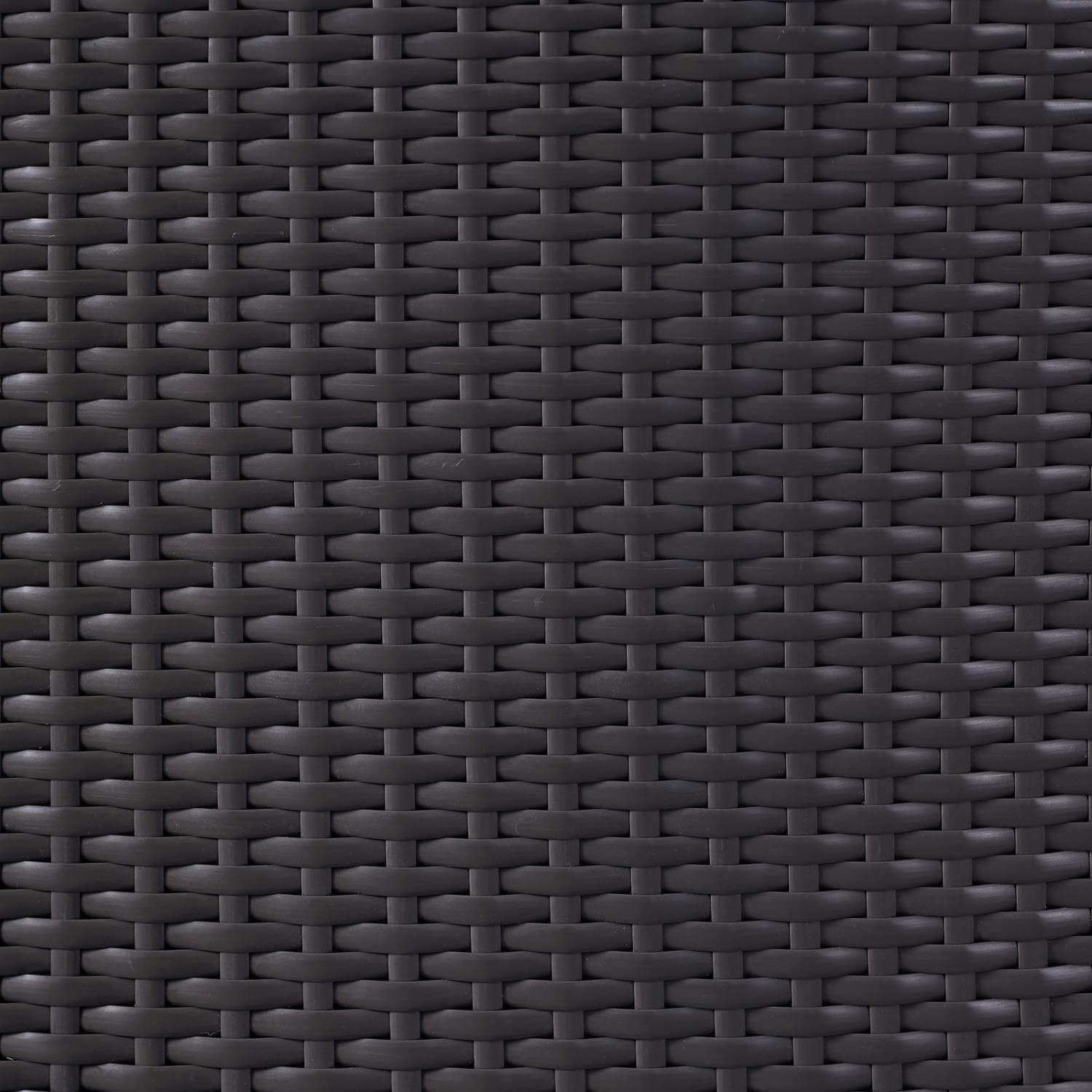 Modway Convene 7 Piece Outdoor Patio Dining Set in Espresso Orange