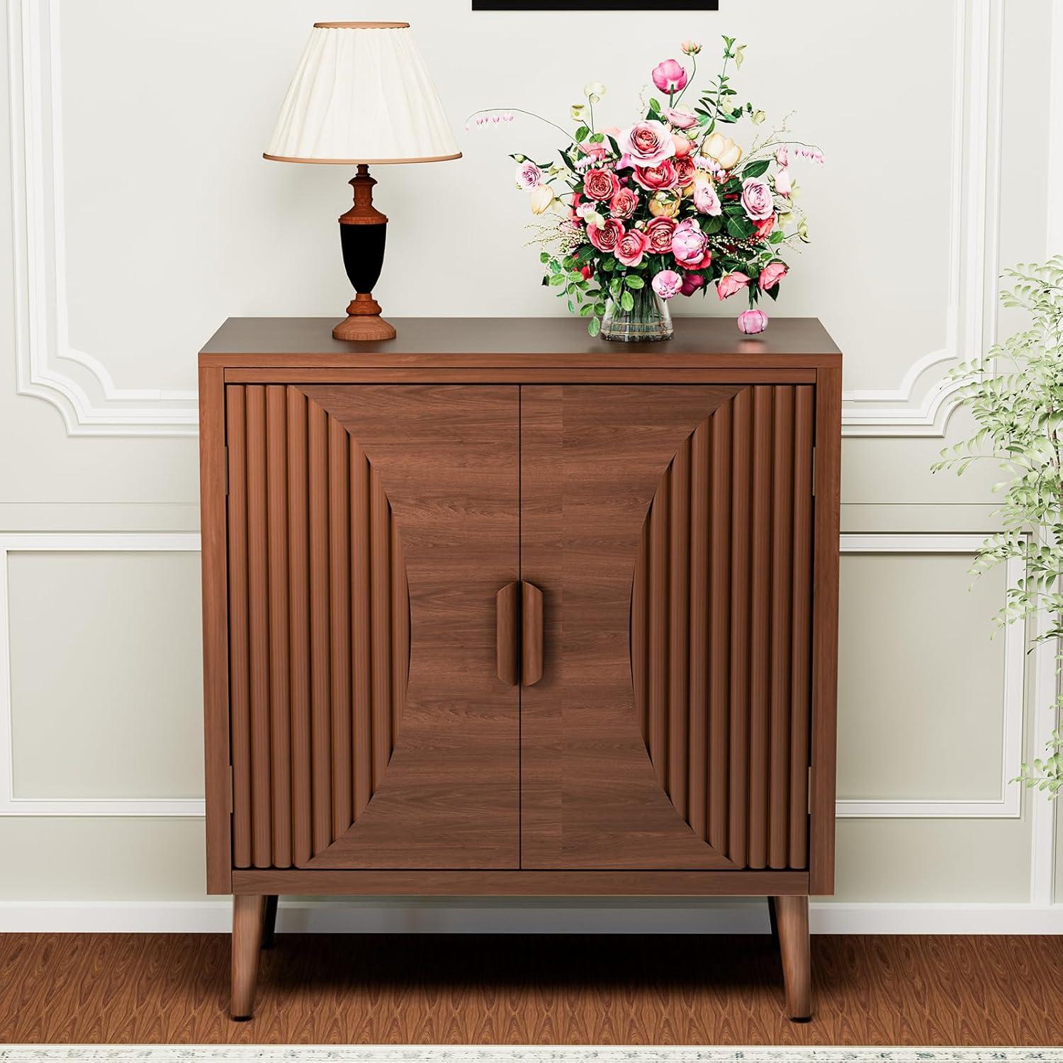 Accent Cabinet with 2 Doors and Adjustable Shelves
