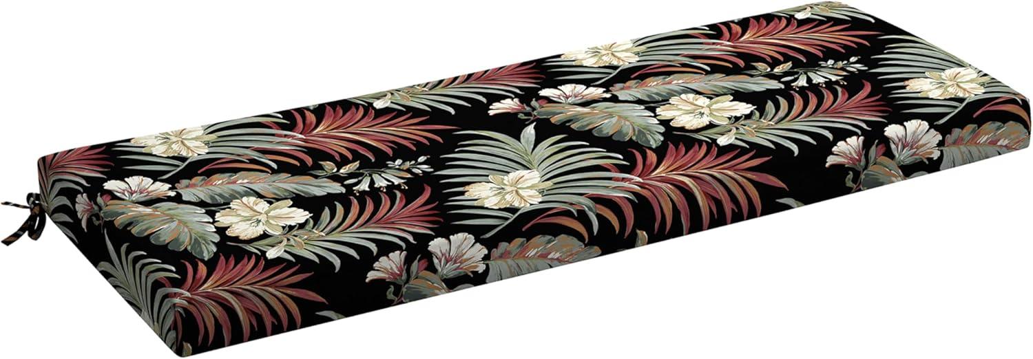 Arden Selections ProFoam Essentials Outdoor Bench Cushion 18 x 46, Ashland Black Jacobean