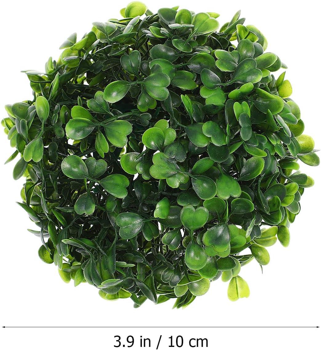 EXCEART 6pcs Topiary Artificial Boxwood Topiary Plant Topiary Tree Substitute Indoor Outdoor Wedding Decor