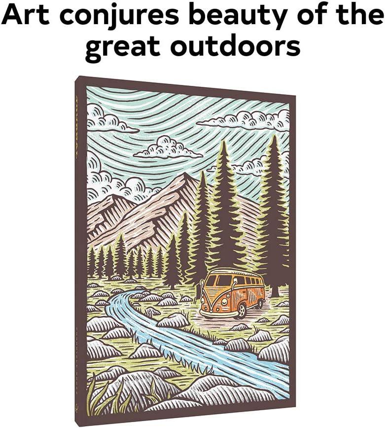 Great Outdoors Flexi Journal: (Blank Lined Notebook of Natural Landscapes, Illustrated Journal That Celebrates Nature), (Hardcover)