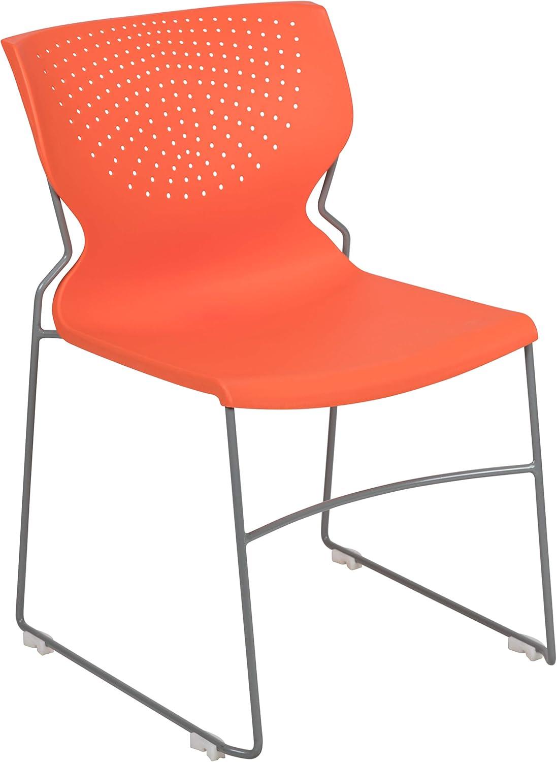 Everleigh 661 lb. Capacity Full Back Stack Chair with Powder Coated Frame