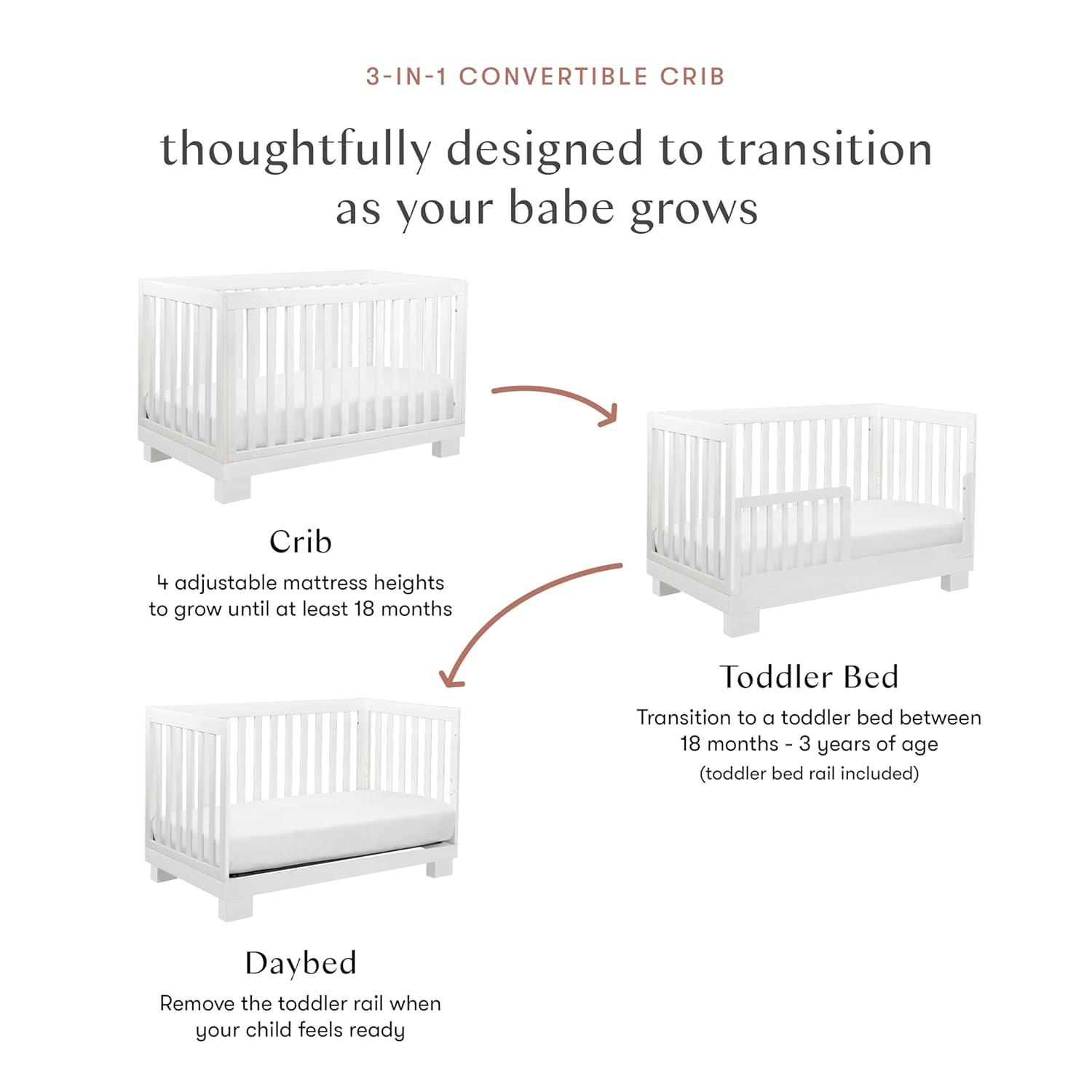 Modo 3-in-1 Convertible Crib