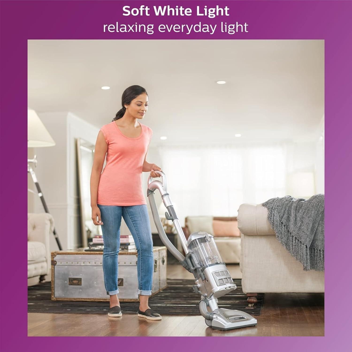 Philips LED 60-Watt A19 General Purpose Household Light Bulb, Frosted Soft White, Non-Dimmable, E26 Medium Base (4-Pack)