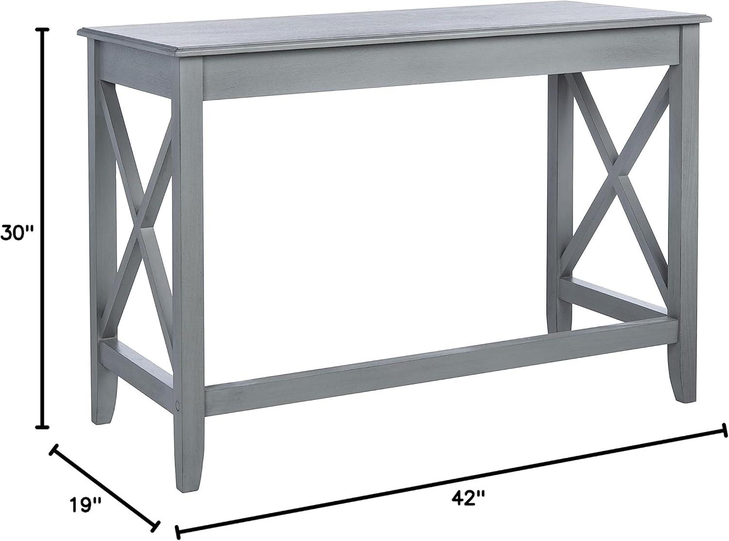 SAFAVIEH Katelan Solid X Side Writing Desk, Distressed Grey