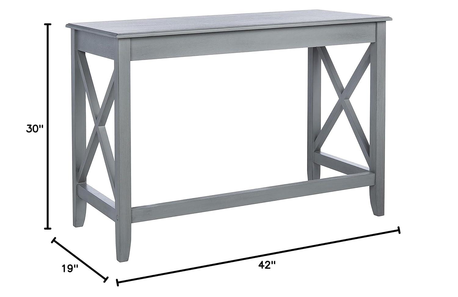 SAFAVIEH Katelan Solid X Side Writing Desk, Distressed Grey