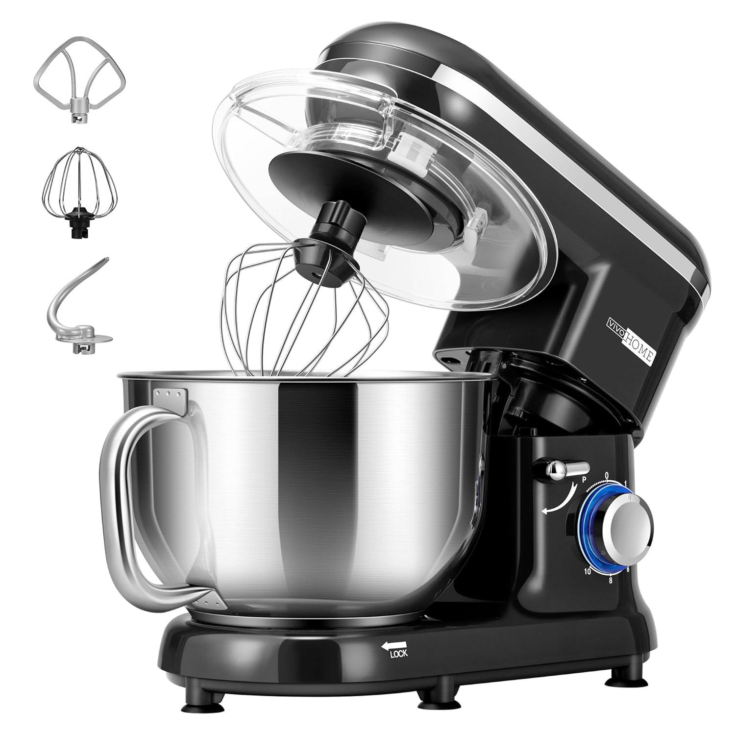 VIVOHOME X002DW09A5 660W 10 Speed 6 Quart Tilt-Head Stand Mixer